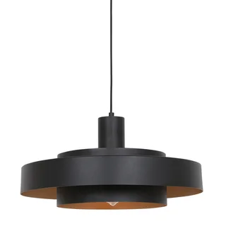 Hanglamp Flinter | 1 lichts | zwart | metaal / glas | Ø 50 cm | in hoogte verstelbaar tot 165 cm von Anne Light & Home – Produktfoto 1 von 3