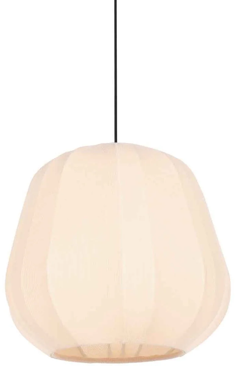 Hanglamp - Sable - metaal textiel - Ø 25cm - E27 - 4122CR - Anne Lighting de Anne Light & Home en Crème – photo produit