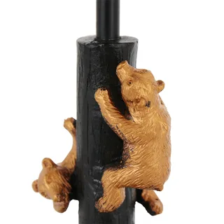Moderne tafellamp Animaux | wit met gouden details | 31 cm hoog | E27 fitting | mat zwart kabel fra Anne Light & Home – produktbillede 3 af 3