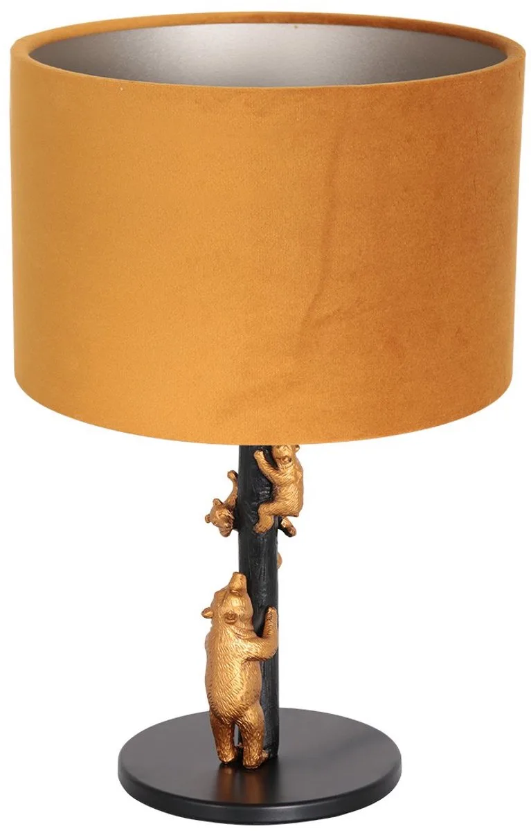 tafellamp Animaux - metaal - 20 cm - E27 fitting - 8235ZW von Anne Light & Home in Schwarz – Produktfoto