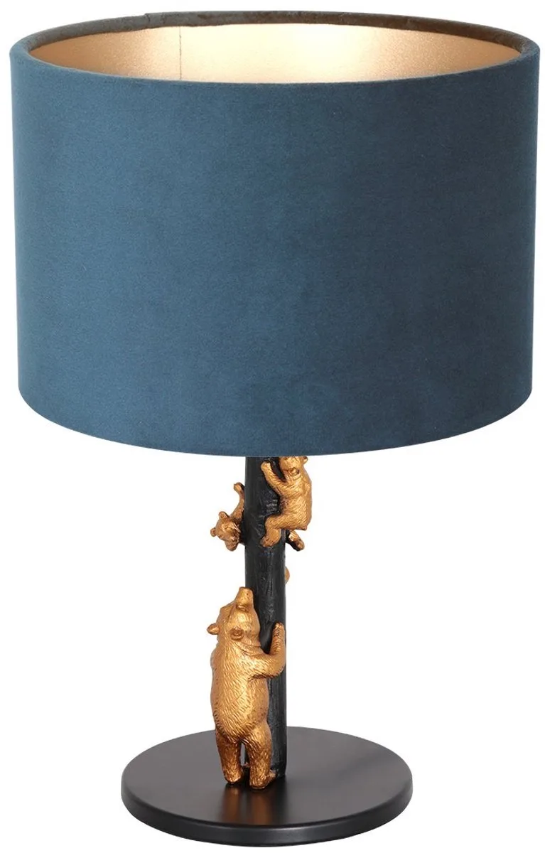 tafellamp Animaux - metaal - 20 cm - E27 fitting - 8236ZW de Anne Light & Home en Noir – photo produit