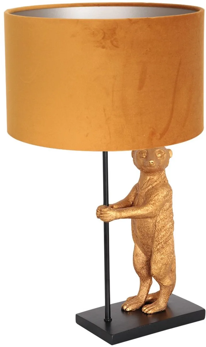 tafellamp Animaux - metaal - 30 cm - E27 fitting - 8228ZW de Anne Light & Home en Noir – photo produit