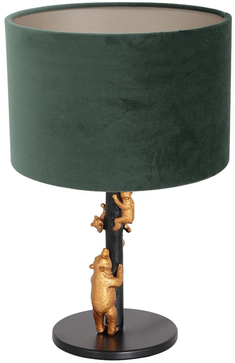 tafellamp Animaux - zwart - metaal - 20 cm - E27 fitting - 8233ZW de Anne Light & Home en Vert, Noir – photo produit