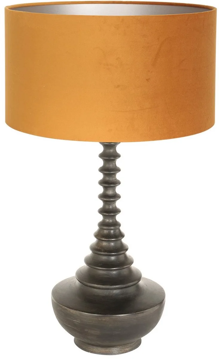 tafellamp Bois - hout - 40 cm - E27 fitting - 3759ZW de Anne Light & Home en Noir – photo produit