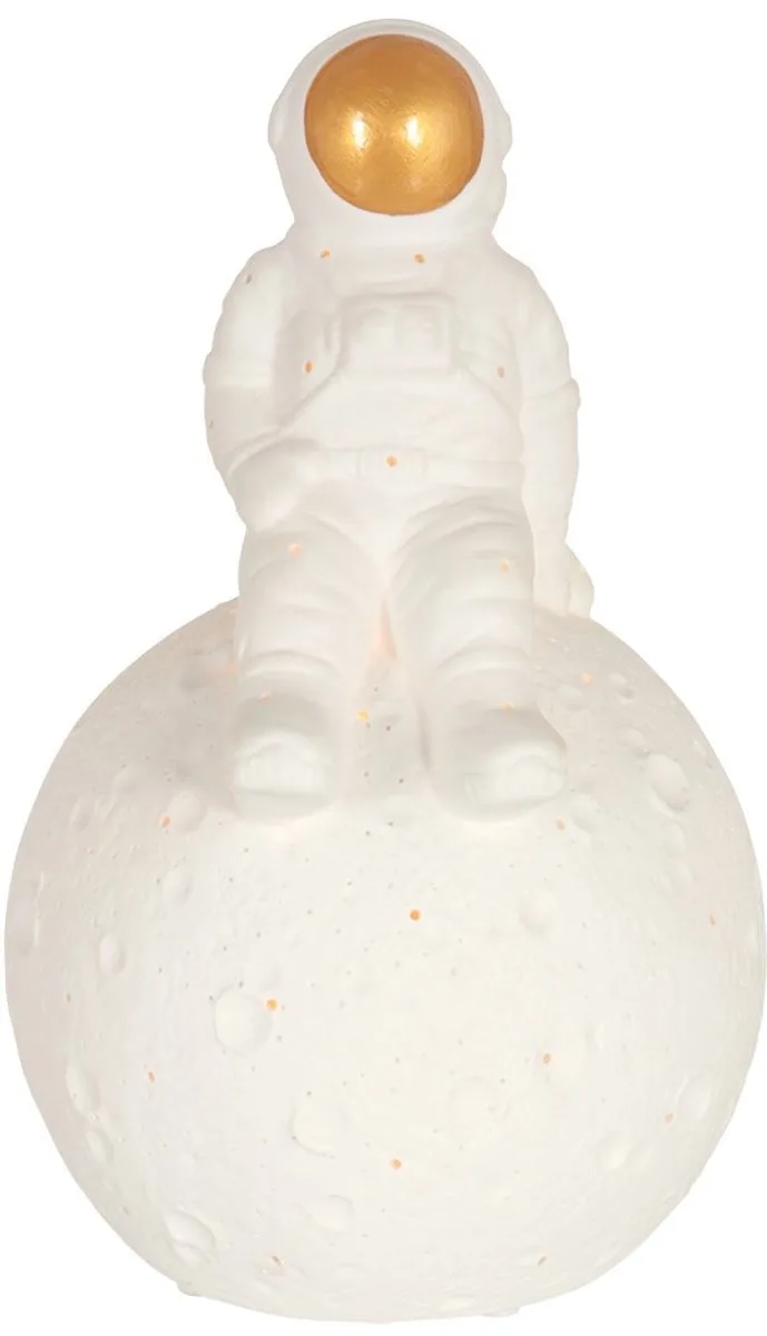 tafellamp Jazz - keramiek - 13 cm - E14 fitting - 3108W von Anne Light & Home in Weiß – Produktfoto