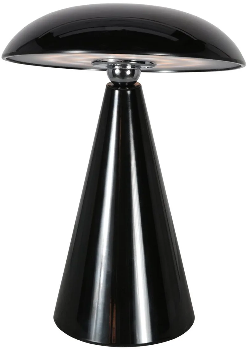 Tafellamp - Mush - elektronica kunststof metaal - Ø 16cm - LED - 4856ZW - Anne Lighting de Anne Light & Home en Noir – photo produit