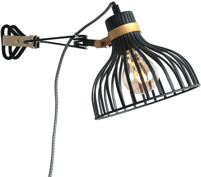 wandlamp Dunbar - metaal - 3093ZW fra Anne Light & Home i Sort – produktbillede
