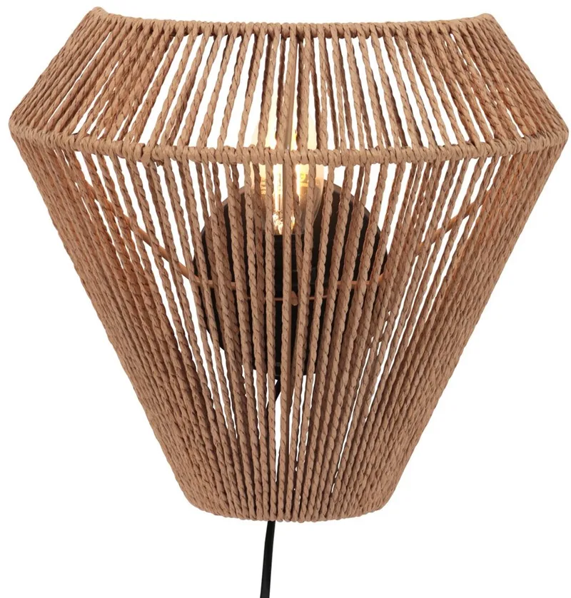 Wandlamp Ropex 4399CR – Crèmekleurige touwwandlamp, hoogte 20 cm, breedte 25 cm, Scandinavisch design, Anne Light Home von Anne Light & Home in Creme – Produktfoto