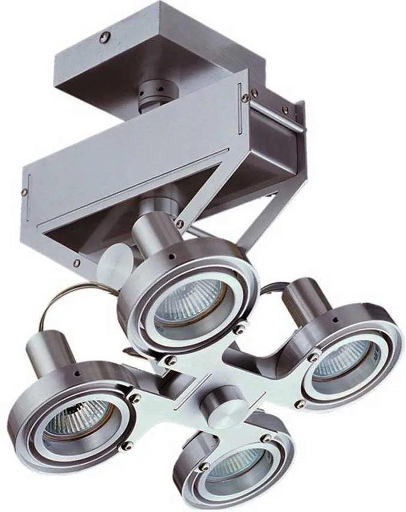 4-lichts Spot Koln LED van Artdelight in Aluminium – productfoto