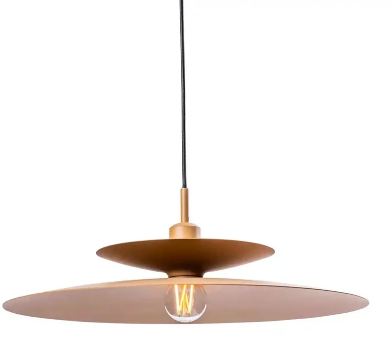 Hanglamp Linares 1 lichts Ø 50 cm licht fra Artdelight i Brun – produktbillede