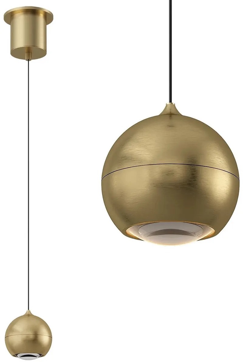 Hanglamp Miami 1 lichts Ø 10 cm comfortlift warm de Artdelight en Or – photo produit
