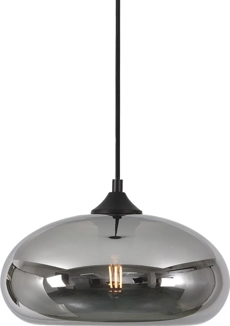 Hanglamp Paradise Ø 28 cm rook glas fra Artdelight i Sort – produktbillede