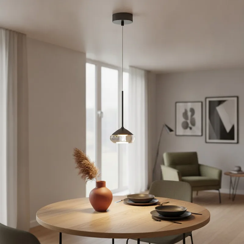 Hanglamp Phoenix 1 lichts Ø 12 cm gun metal by Artdelight in Grey – product photo