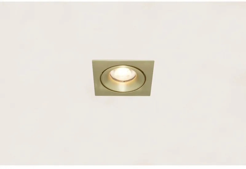 Inbouwspot Alice vierkant 9 cm GU10 mat von Artdelight in Gold – Produktfoto