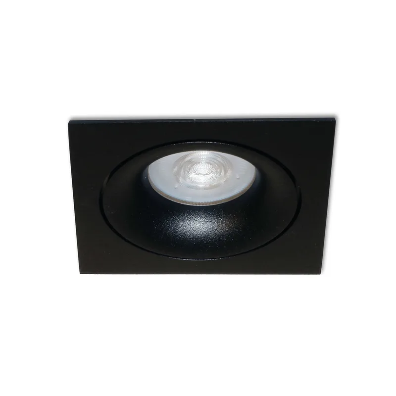Inbouwspot Alice vierkant 9 cm GU10 zwart by Artdelight – product photo