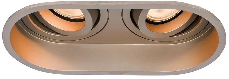 Inbouwspot Rex 2 lichts ovaal fra Artdelight i Champagne – produktbillede