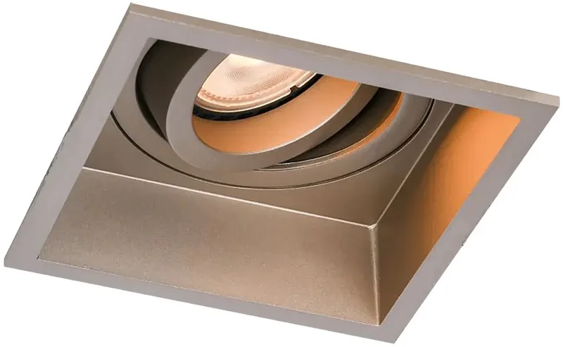 Inbouwspot Rex vierkant 9,2 cm von Artdelight in Champagne – Produktfoto