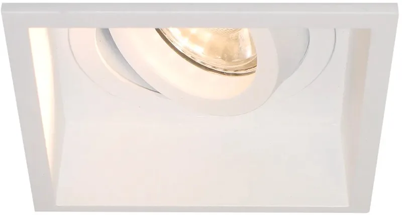 Inbouwspot Rex vierkant 9,2 cm de Artdelight en Blanc – photo produit