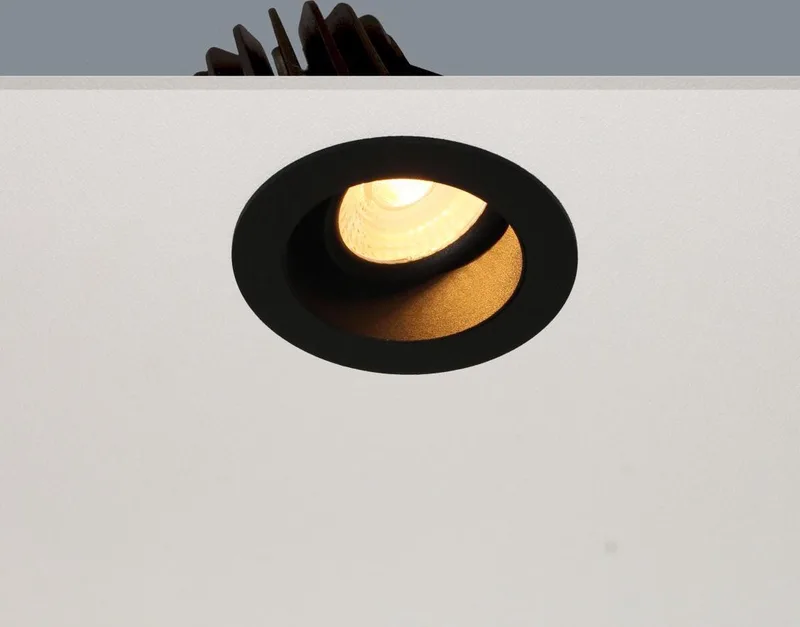 Inbouwspot Venice DL 2408 - LED 8W 2700K - IP44 - Dimbaar von Artdelight in Schwarz – Produktfoto
