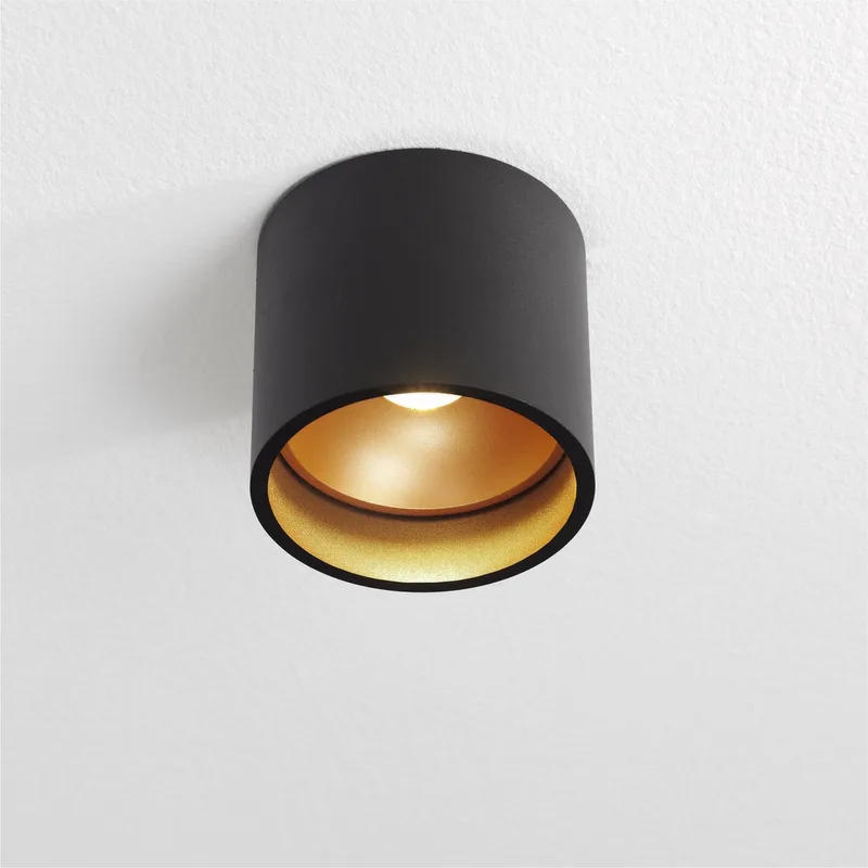 Orleans Plafondlamp LED zwart/goud 2700k 805lm dimbaar - Modern de Artdelight en Noir – photo produit