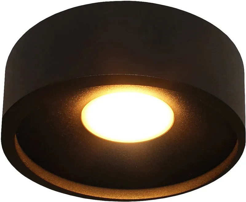 Plafondlamp Orlando - Zwart - LED 10W 2700K - IP20 - Dimbaar > spots verlichting led | plafonniere led zwart | led lamp | opbouwspot led fra Artdelight i Sort – produktbillede