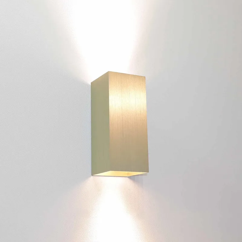 Rigo Wandlamp metaal 2 lichts mat - Modern fra Artdelight i Guld – produktbillede