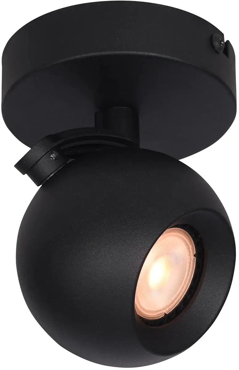 Spot Bolero 1 lichts van Artdelight in Zwart – productfoto