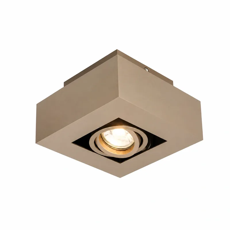 Spot Bosco 1 lichts 14 x 14 cm champagne de Artdelight – photo produit