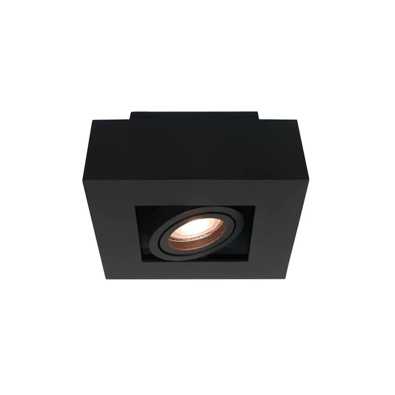 Spot Bosco 1 lichts 14 x 14 cm zwart de Artdelight – photo produit