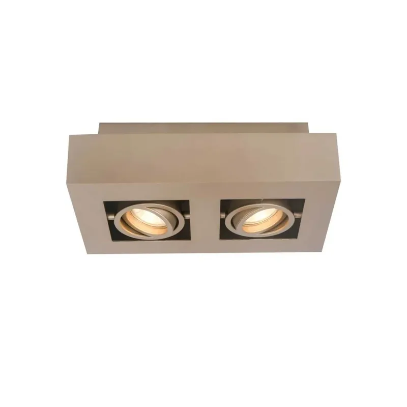 Spot Bosco 2 lichts L 25 cm B 14 cm champagne de Artdelight – photo produit