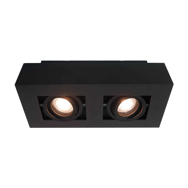 Spot Bosco 2 lichts L 25 cm B 14 cm zwart van Artdelight – productfoto