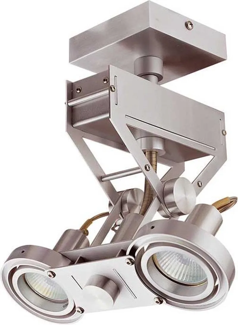 Spot Koln 2 lichts H 28 cm van Artdelight in Aluminium – productfoto