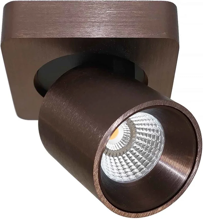 Spot Laguna 1 lichts 10 x 10 cm koper brons fra Artdelight i Mat brons – produktbillede