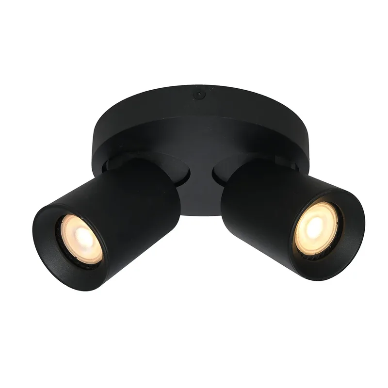 Spot Megano 2 lichts Ø 17 cm zwart fra Artdelight – produktbillede
