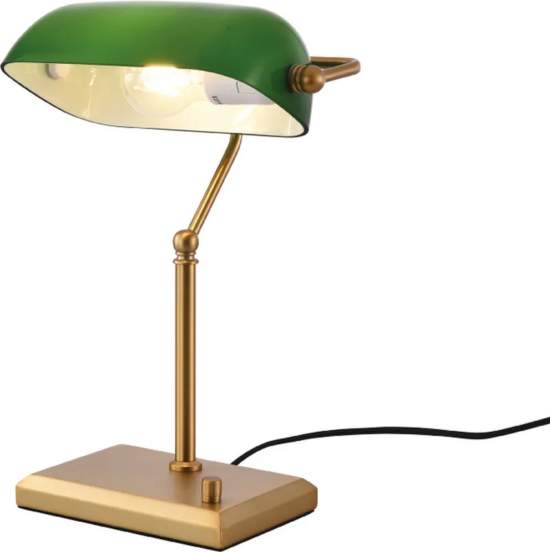 Tafellamp Stanford H 37 cm groen de Artdelight en Or – photo produit
