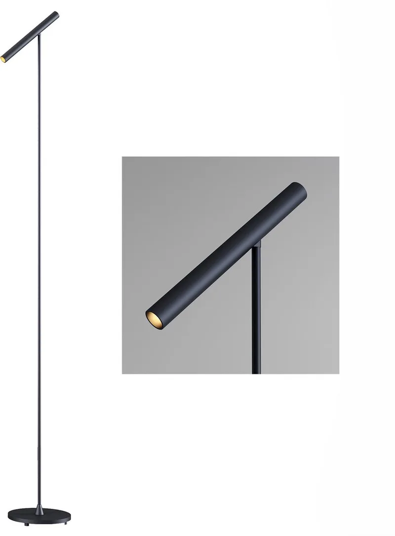 Vloerlamp Kansas H 140 cm touch dimmer de Artdelight en Noir – photo produit