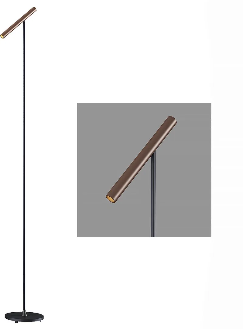 Vloerlamp Kansas H 140 cm touch dimmer zwart brons de Artdelight en Noir, Bronze – photo produit