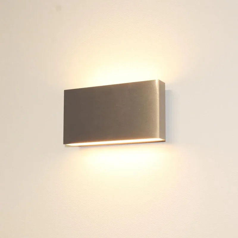 Wandlamp Box - 2x LED 4W 2700K - IP54 - Dimbaar von Artdelight in Aluminium – Produktfoto