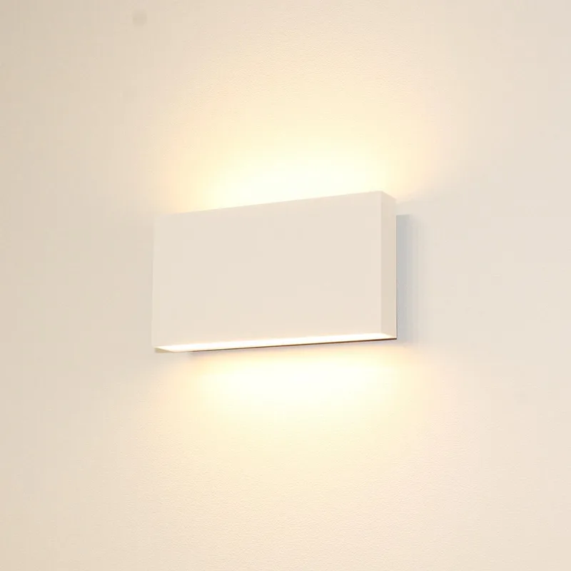 Wandlamp Box - 2x LED 4W 2700K - IP54 - Dimbaar de Artdelight en Blanc – photo produit