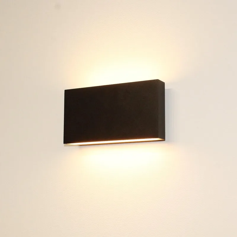 Wandlamp Box - 2x LED 4W 2700K - IP54 - Dimbaar de Artdelight en Noir – photo produit