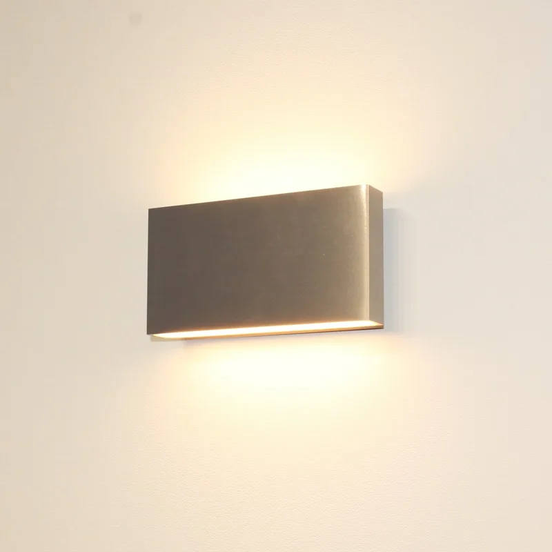 Wandlamp Box L 17 cm H 9 cm mat chroom de Artdelight – photo produit