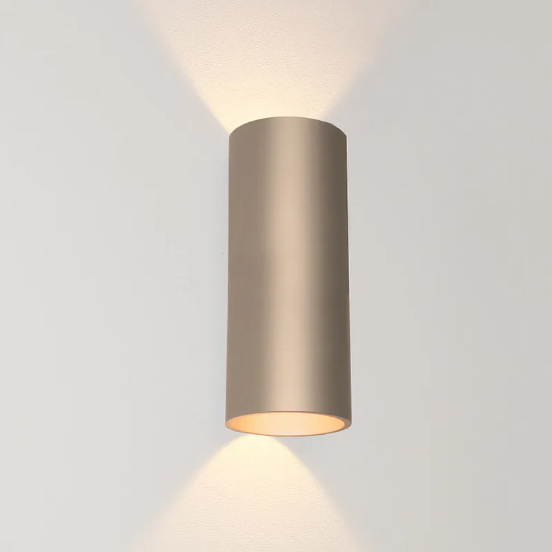 Wandlamp Brody 2 lichts H 18 cm champagne de Artdelight – photo produit