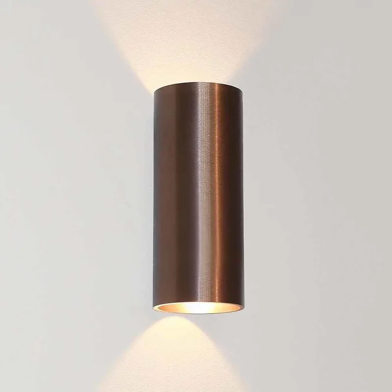 Wandlamp Brody 2 lichts H 18 cm koper brons von Artdelight – Produktfoto