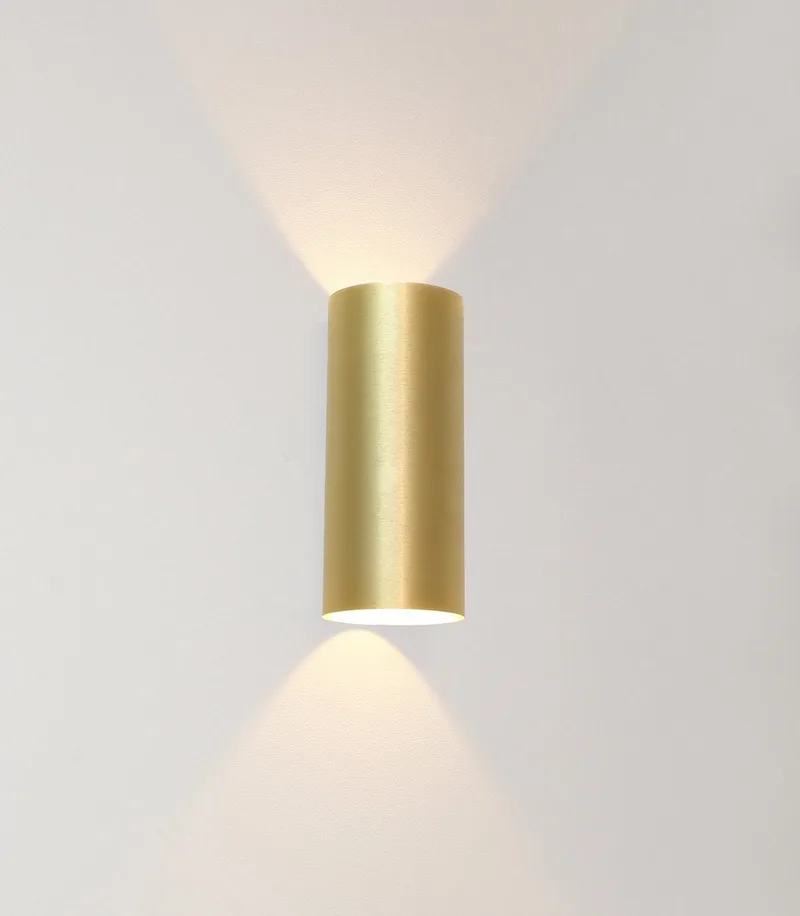 Wandlamp Brody 2 lichts H 18 cm mat fra Artdelight i Guld – produktbillede
