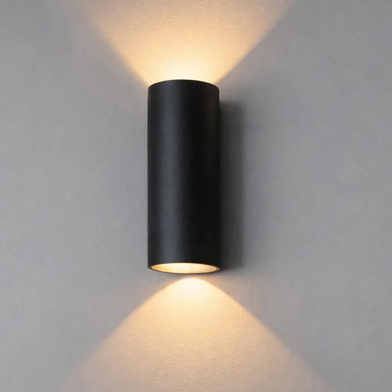 Wandlamp Brody2 Led IP65 Dim To Warm von Artdelight in Schwarz – Produktfoto