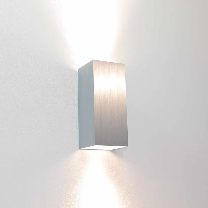 Wandlamp Dante 2 lichts 15,5 x 6,5 cm aluminium de Artdelight – photo produit