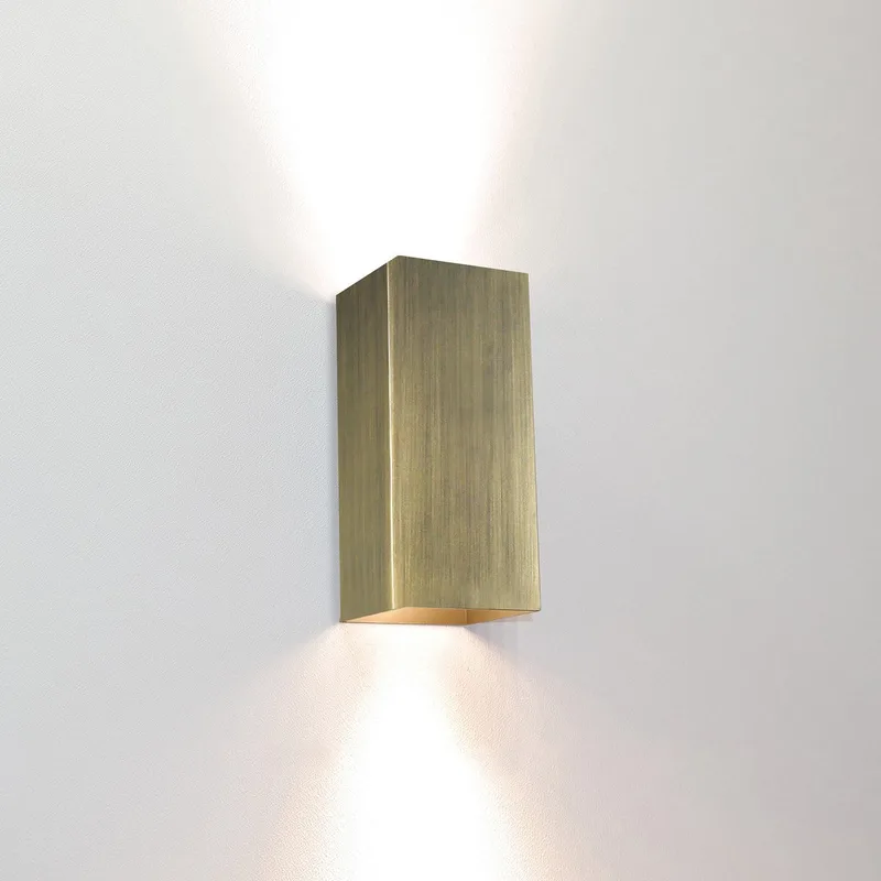Wandlamp Dante 2 lichts 15,5 x 6,5 cm antiek fra Artdelight i Bronze – produktbillede