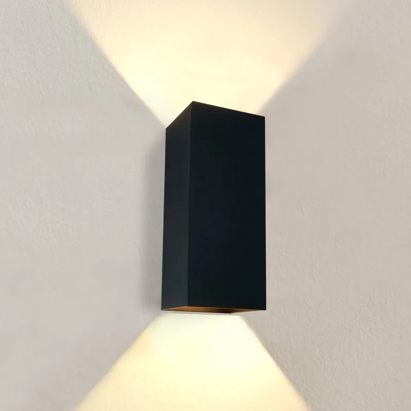 Wandlamp Dante XL 2 lichts 24 x 10 cm fra Artdelight i Sort – produktbillede