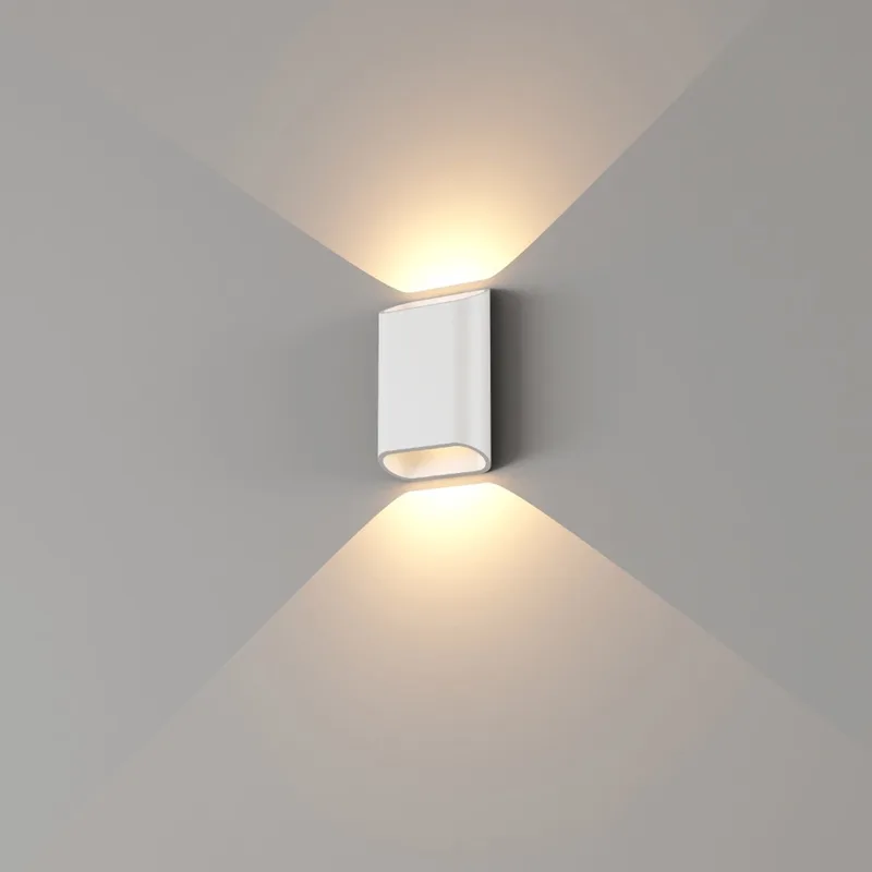 Wandlamp Diaz-S Led 2 x 3Watt IP65 Dim To Warm von Artdelight in Weiß – Produktfoto