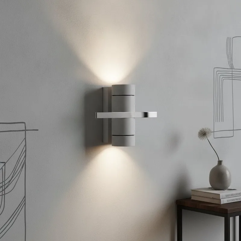 Wandlamp Double 16 x 8,5 cm de Artdelight en Blanc – photo produit